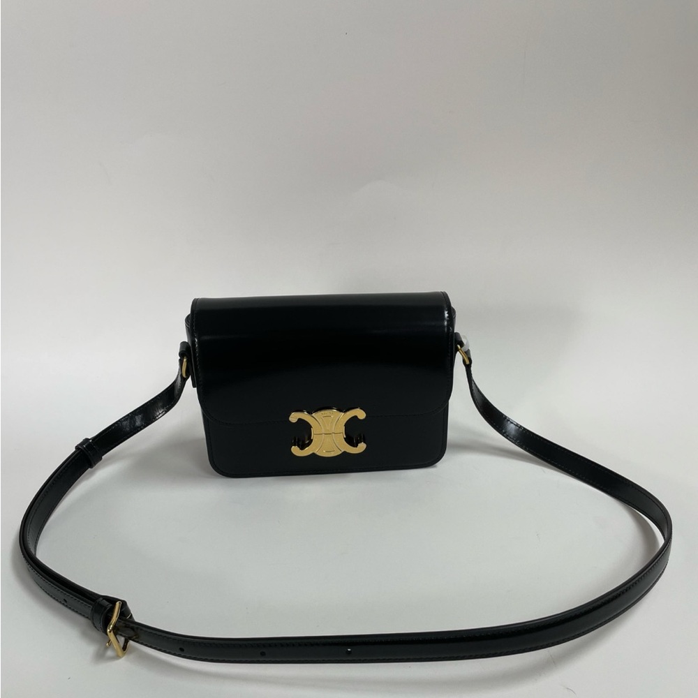 NWOT TEEN TRIOMPHE BAG IN SHINY CALFSKIN - AUTHENTIC
